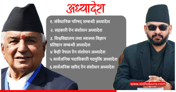 अध्यादेश रोक्न राष्ट्रपतिलाई दबाब किन ?