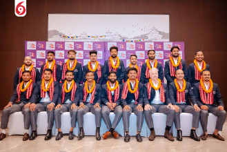 आईसीसी टी–२० विश्वकप क्रिकेट खेल्ने टोलीको बिदाई (तस्बिरहरु)