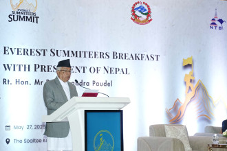 हिमाली वातावरणको संरक्षण आजको आवश्यकता होः राष्ट्रपति पौडेल