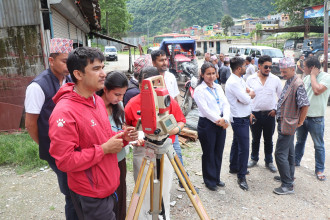 पर्वतको जलजलामा सुकुम्वासी र अव्यवस्थित बसोबासीका लागि जग्गा नापजाँच थालियो