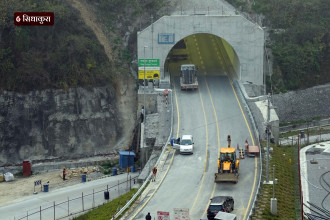 सञ्चालनको पर्खाइमा नागढुंगा सुरुङमार्ग (तस्बिरहरू)
