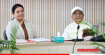 एमाले स्थायी कमिटीः वरिष्ठ नेता  विद्यादेवी भण्डारीले लिइन् शपथ