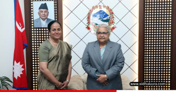 प्रधानमन्त्री कार्कीसंग श्रीलंकाली राजदूत डेल्पिटियाको शिष्टाचार भेट