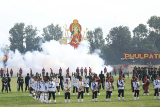 टुँडिखेलमा सेनाको फूलपाती बढाइँ (तस्बिरहरू)