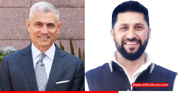 रास्वपा सभापति रवि लामिछानेसँग अमेरिकी उप सहायक विदेशमन्त्री समिर पल कपुरको भेट