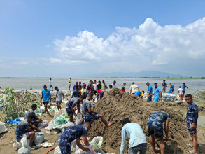 सुस्ता जोगाउन स्थानीय र सुरक्षाकर्मी जनश्रमदानमा (तस्बिरहरू)