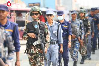 झापा-५ मा सेना, प्रहरी र सशस्त्रको संयुक्त गस्ती