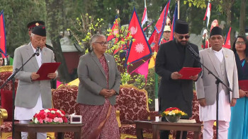 प्रधानमन्त्री बालेन शाहले लिए शपथ(तस्बिरहरु)
