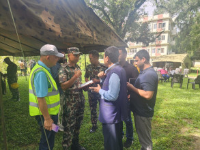 अपर त्रिशूली ३ ‘ए’ मा हेलिकप्टर अवतरण, विद्युत् पुनर्स्थापनाका लागि उच्चस्तरीय टोली फिल्डमा