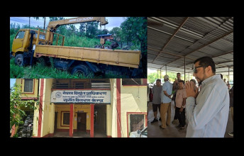 कर्णालीमा विद्युत आपूर्तिमा देखिएको अवरोध हटाउन ऊर्जामन्त्री श्रेष्ठको पहल, यान्त्रिक क्रेन पठाउने निर्णय