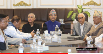 धुम्बाराहीमा नेपाली कांग्रेसको संस्थापनइतर समूहको बैठक