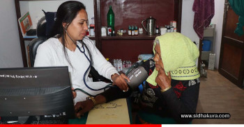 म्याग्दीको मङ्गलाघाटमा सञ्चालित सामुदायिक स्वास्थ्य केन्द्रलाई भाडा तिर्नै समस्या