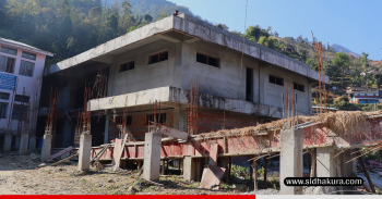 तीन पटक म्याद थप गर्दा समेत धवलागिरी अस्पताल निर्माण कार्य अधुरै