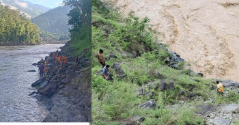 दैलेख दुर्घटनाः कर्णालीमा बेपत्ता एक जनाको शव कैलालीमा भेटियो
