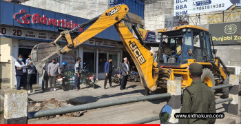 नेपालगञ्जमा अतिक्रमित घर टहरा हटाउन सुरु