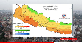 मनसुन अवधिमा सरदरभन्दा कम वर्षा हुने र तापक्रम बढ्ने पूर्वानुमान