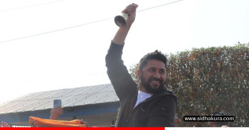 चितवन पुगे रास्वपा सभापति लामिछाने