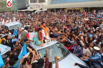 रास्वपा सभापति रवि लामिछाने अमरेश सिंहको निर्वाचन क्षेत्रमा पुग्दा(तस्बिरहरु)