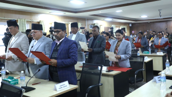 नवनिर्वाचित राष्ट्रियसभा सदस्यले लिए पद तथा गोपनीयताको शपथ
