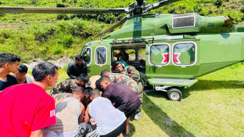 बिहानैदेखि हेलिकप्टरमार्फत उद्धारमा सक्रिय सेना