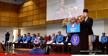 गृहमन्त्री गुरुङद्वारा प्रहरी प्रधान कार्यालयको निरीक्षण