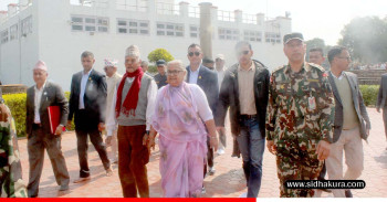 प्रधानमन्त्री कार्कीद्वारा मायादेवी मन्दिरको दर्शन