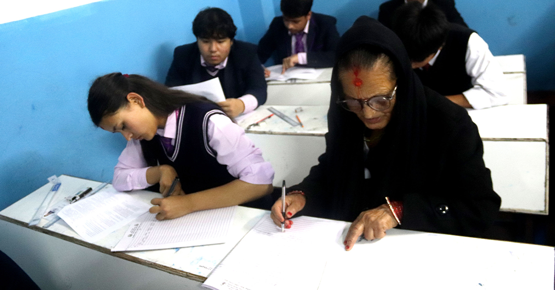 कक्षा १२ को परीक्षामा ७३ वर्षीया परीक्षार्थी पनि