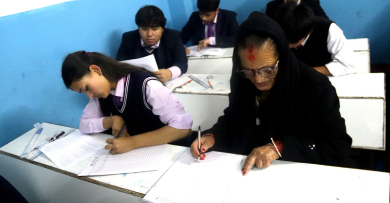 कक्षा १२ को परीक्षामा ७३ वर्षीया परीक्षार्थी पनि