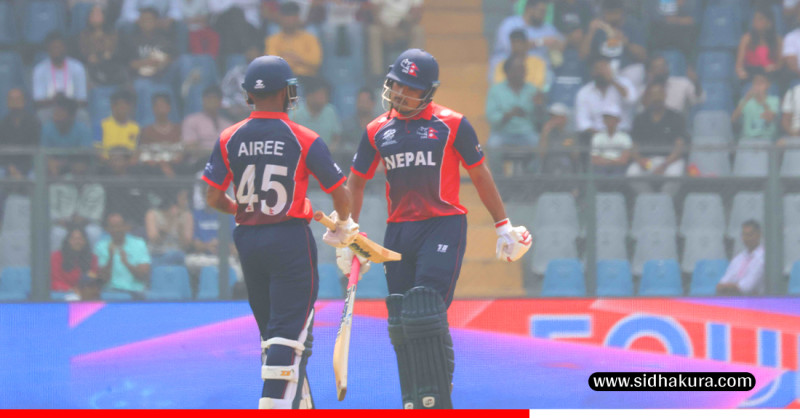 नेपालले वेस्ट इन्डिजलाई दियो १३४ रनको टार्गेट, दीपेन्द्र सिंह ऐरीले बनाए अर्धशतक