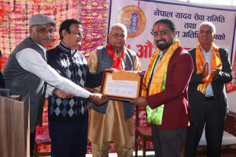 पत्रकार अनिललाई रेखा यादव स्मृति पत्रकारिता पुरस्कार