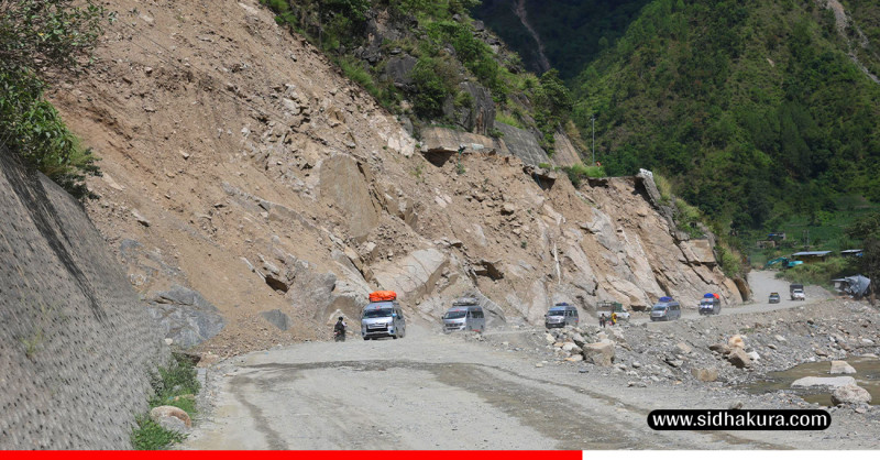 विपी राजमार्ग साउनभर राति १२ घण्टा बन्द हुने