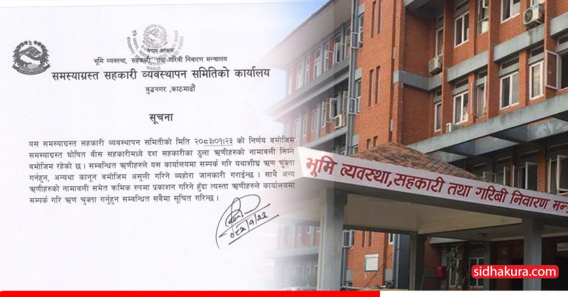 समस्याग्रस्त सहकारीका ठुला ऋणीहरूको नाम सार्वजनिक