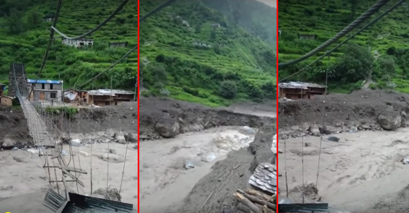 बाजुराको विच्छ्या खोलामा आएको बाढीले ११ घर बगायो, ७ घरमा क्षति