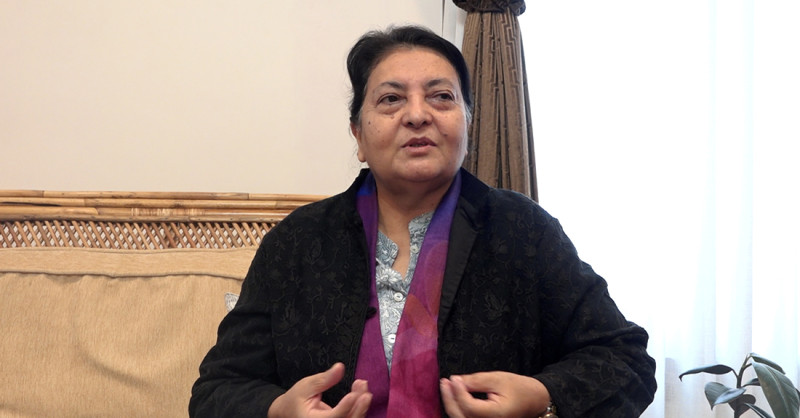 मेरो अबको बाँकी जीवन राष्ट्रका निम्ति रहन्छ : पूर्वराष्ट्रपति भण्डारी