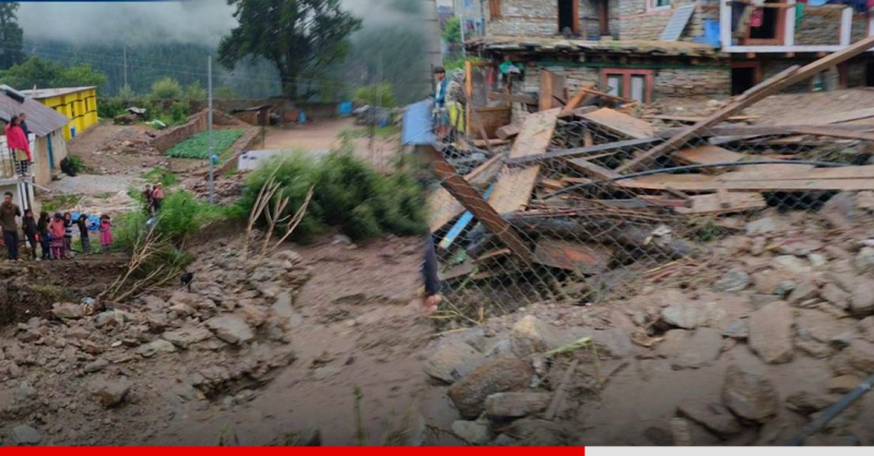 डोल्पाको जगदुल्ला बाढीः एकको मृत्यु, १० घरमा क्षति