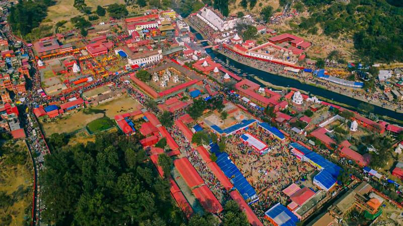 ड्रोनबाट महाशिवरात्रिमा यस्तो देखियो पशुपतिनाथ क्षेत्र (तस्बिरहरु)