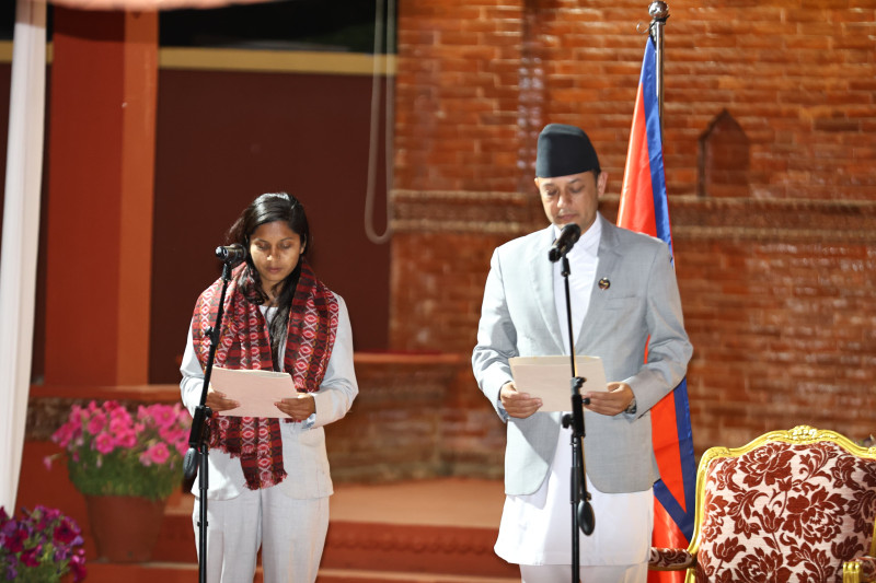 नवनिर्वाचित उपसभामुख रुबीकुमारी ठाकुरद्वारा पद तथा गोपनियताको शपथ