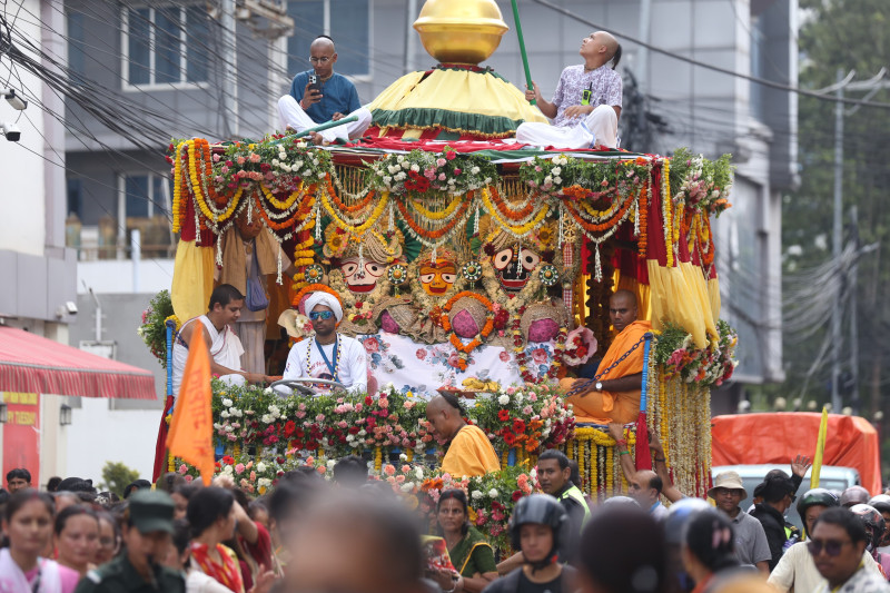 काठमाडौँमा ऐतिहासिक श्री जगन्नाथ रथयात्रा महामहोत्सव आयोजना