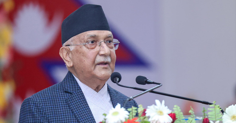 सुनकोशी मरिन डाइभर्सन परियोजना समयमा सम्पन्न नभए ठेक्का तोडिनेछः प्रधानमन्त्री ओली