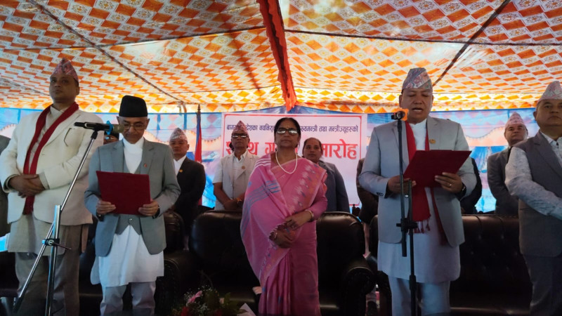 बागमतीका नवनियुक्त मुख्यमन्त्री थापामगरले लिए शपथ