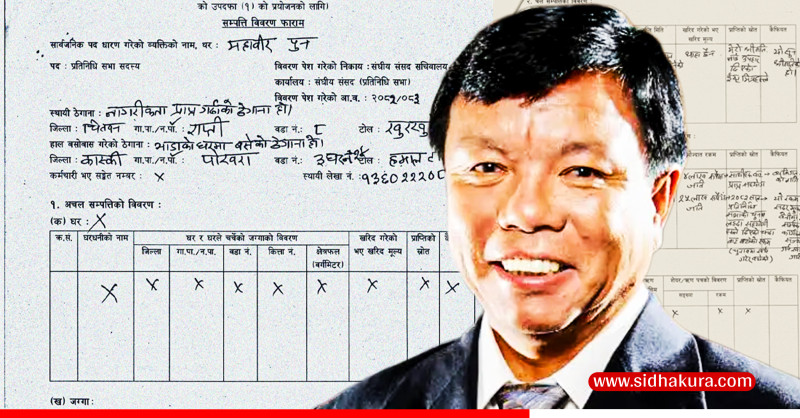 सांसद महावीर पुनद्वारा सम्पत्ति सार्वजनिक, यस्तो छ सम्पत्ति विवरण