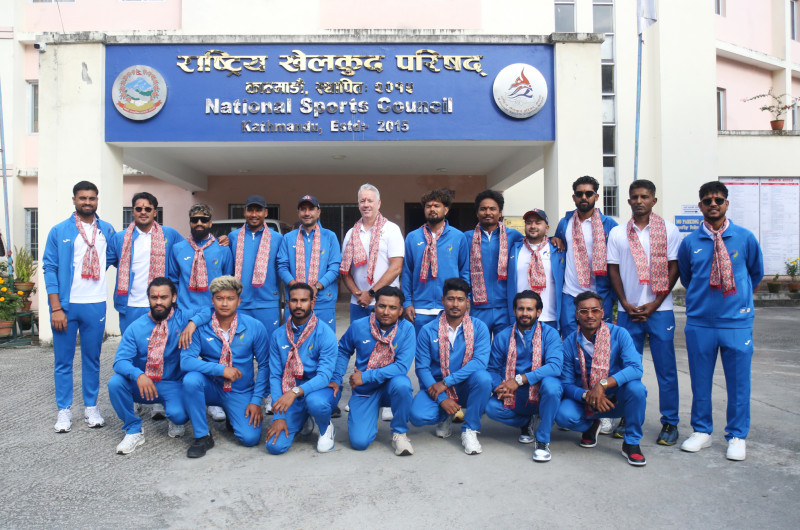 एसियन गेम्स खेल्ने क्रिकेट टोलीको बिदाइ