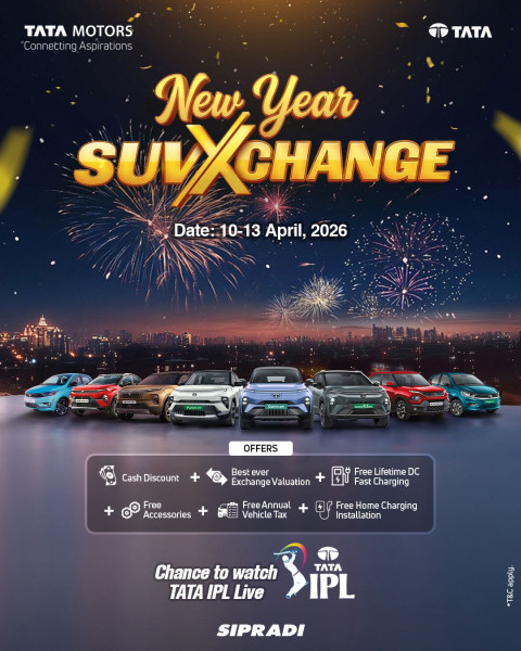 गाडी एक्सचेन्जका लागि टाटाले ल्यायो ‘नयाँ वर्ष शुभएक्सचेन्ज’: टाटा कारको खरिदमा आइपीएल हेर्न जाने मौका