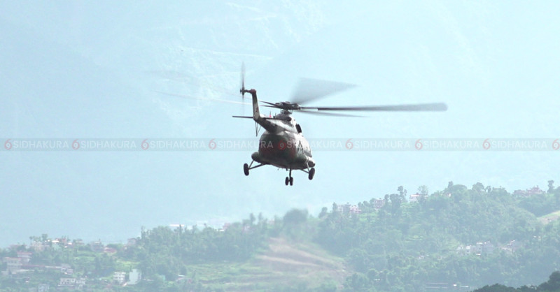 बाढीको क्षति निरिक्षण गर्न रसुवातर्फ लागे प्रधानमन्त्री र गृहमन्त्रीसहितको टोली