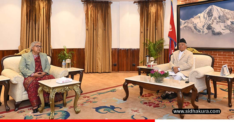 राष्ट्रपति पौडेललाई प्रधानमन्त्रीबाट निर्वाचनबारे जानकारी