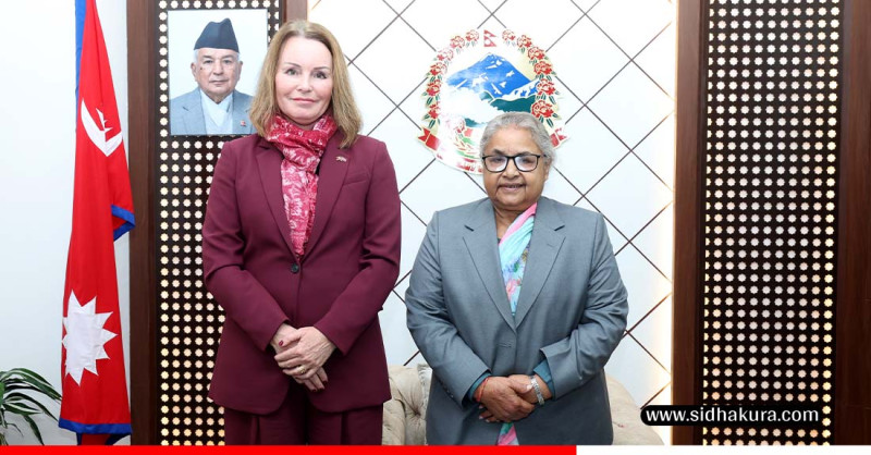 प्रधानमन्त्री कार्की र नर्वेली राजदूत मियोसबीच शिष्टाचार भेट