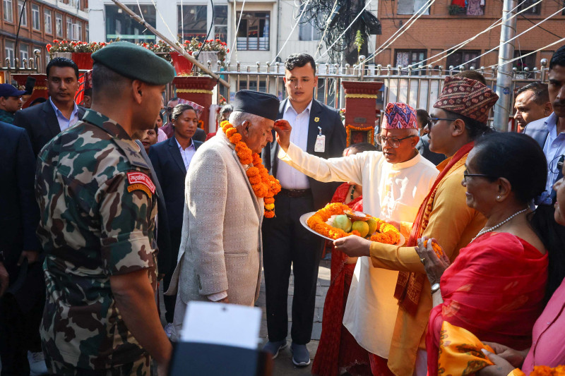 राष्ट्रपतिबाट नक्साल भगवतीको पूजा र दर्शन