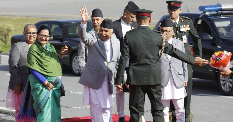 राष्ट्रपति  पौडेल कतार प्रस्थान