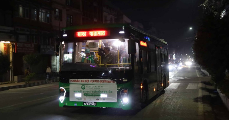असोज ३ गतेदेखि काठमाडौँ उपत्यकामा २८ वटा रात्रि बसले ६ वटा नयाँ रुटमा सेवा दिने