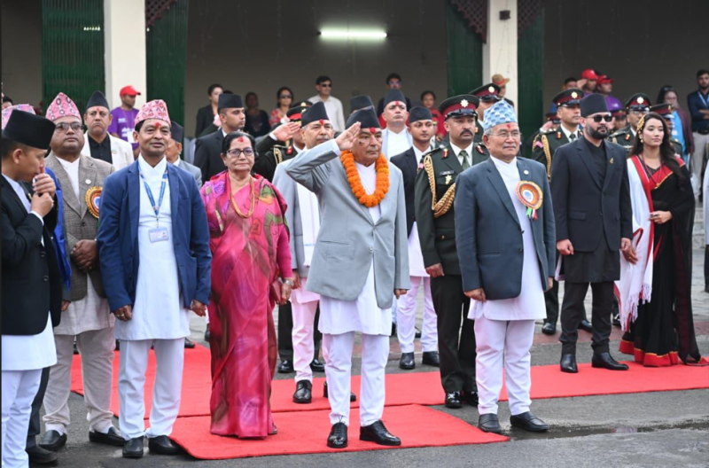 रातो मच्छिन्द्रनाथको भोटो जात्रामा राष्ट्रपति पौडेल र प्रधानमन्त्री बालेन सँगसँगै